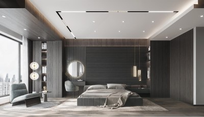 现代卧室3D模型下载